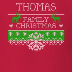 Thomas Family Christmas Last Name Holidays Gift T Shirt 35144511