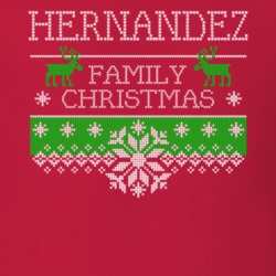 Hernandez Family Christmas Last Name Holidays Gift T Shirt 35144525