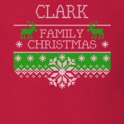 Clark Family Christmas Last Name Holidays Gift T Shirt 35144688