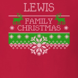 Lewis Family Christmas Last Name Holidays Gift T Shirt 35144697