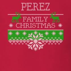 Perez Family Christmas Last Name Holidays Gift T Shirt 35144728