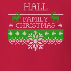 Hall Family Christmas Last Name Holidays Gift T Shirt 35144738