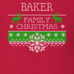 Baker Family Christmas Last Name Holidays Gift T Shirt 35144834