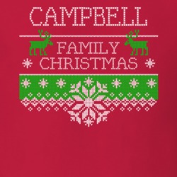 Campbell Family Christmas Last Name Holidays Gift T Shirt 35144886