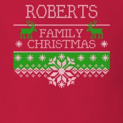 Roberts Family Christmas Last Name Holidays Gift T Shirt 35144908
