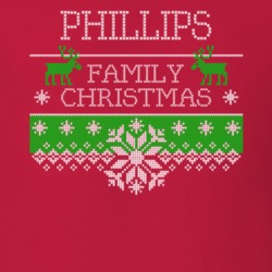 Phillips Family Christmas Last Name Holidays Gift T Shirt 35144932