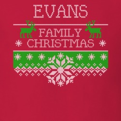 Evans Family Christmas Last Name Holidays Gift T Shirt 35144941
