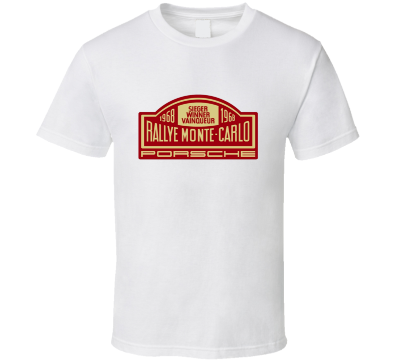 Vintage Monte Carlo Rally 100th Year Decal T-Shirt Vintage Monte Carlo Rally 100th Year Decal T-Shirt