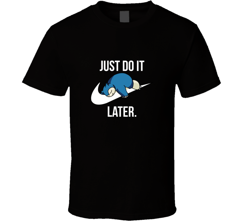 Pokemon Nike Do It Snorlax Funny Tee T shirt Pokemon Nike Do It Snorlax Funny Tee T shirt