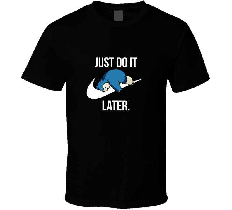 Pokemon Nike Do It Snorlax Funny Tee T shirt