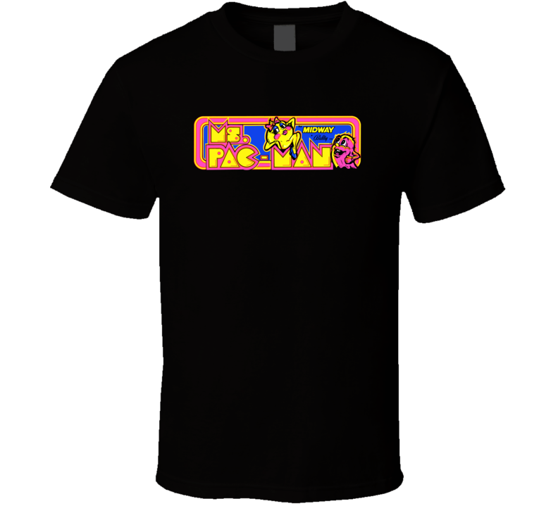 ms pacman games t shirt