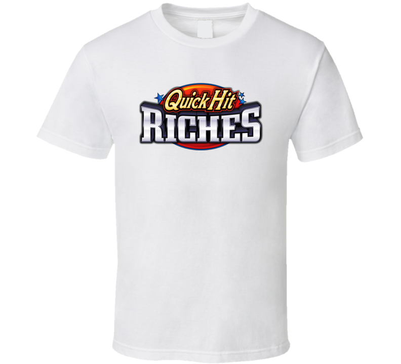 Quick Hit Casino Riches Logo T Shirt Quick Hit Casino Riches Logo T Shirt