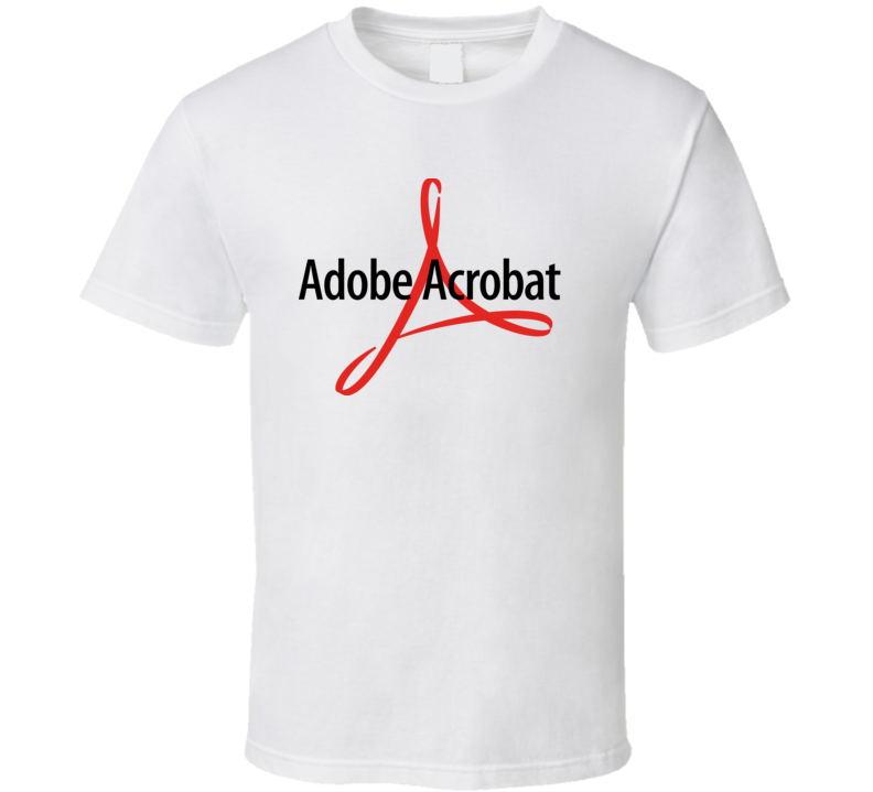 Adobe Acrobat Reader Logo T Shirt