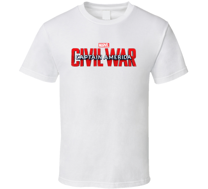 Captain America Civil War Logo  T Shirt