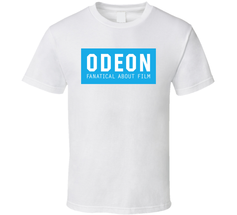 Odeon Blue Background Logo T Shirt Odeon Blue Background Logo T Shirt