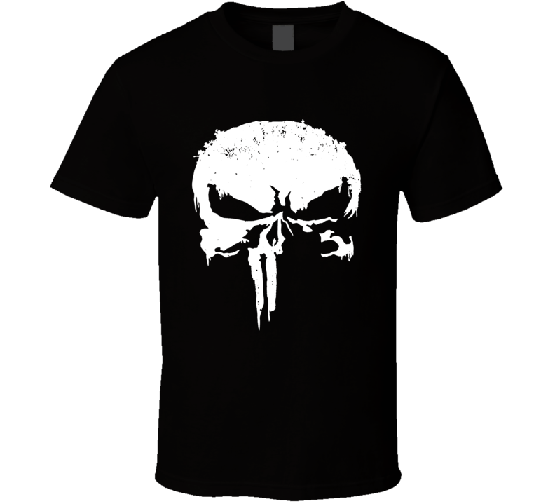 Skatter Skull The Punisher T Shirt