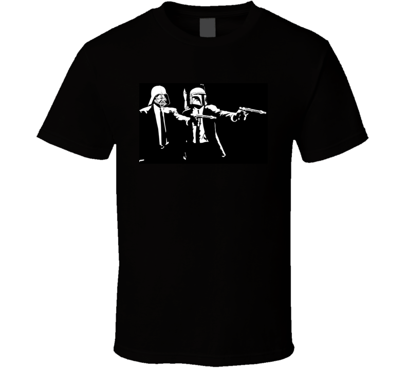 Pulp Fiction With Boba Fett And Darth Vader Parody T Shirt