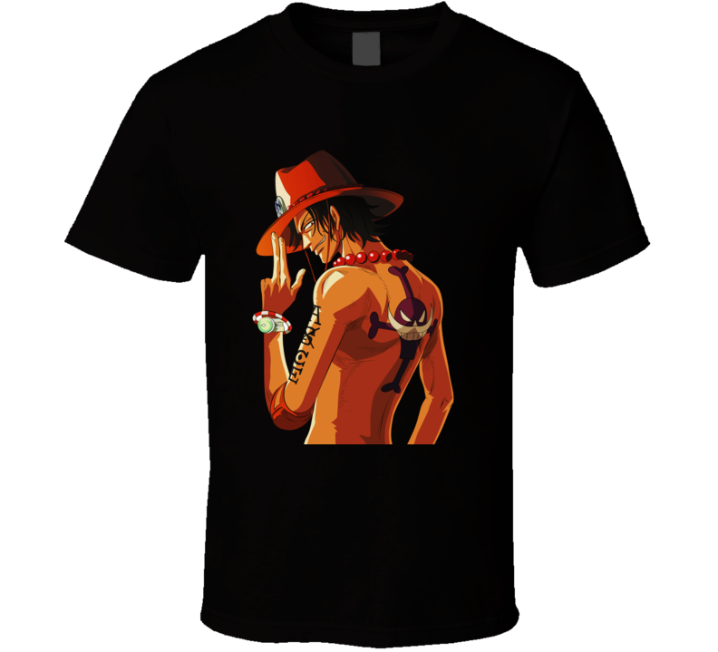 Portgas D Ace One Piece The Fire Fist Whitebeard Crew Pirates T Shirt Portgas D Ace One Piece The Fire Fist Whitebeard Crew Pirates T Shirt