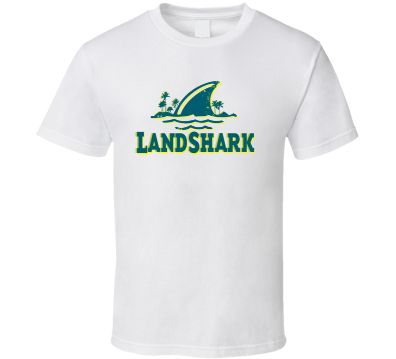 Landshark Lager Distressed Image T Shirt