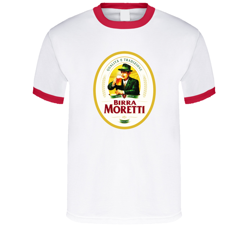 Birra Moretti Biera Italian Beer Italy Red Ring T Shirt Birra Moretti Biera Italian Beer Italy Red Ring T Shirt