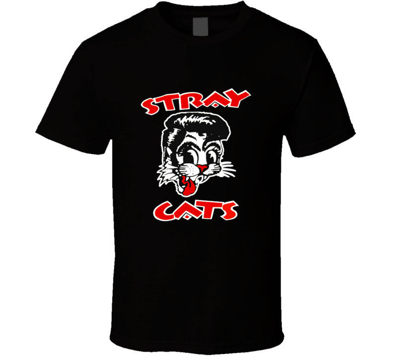 Stray Cats Rockabilly Cool Cat Tattoo Brian Setzer T Shirt