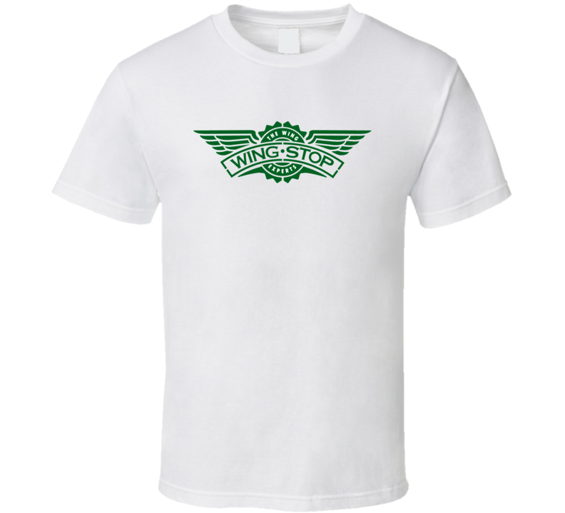 Wingstop Fast Food Restaurant Distressed Look T Shirt