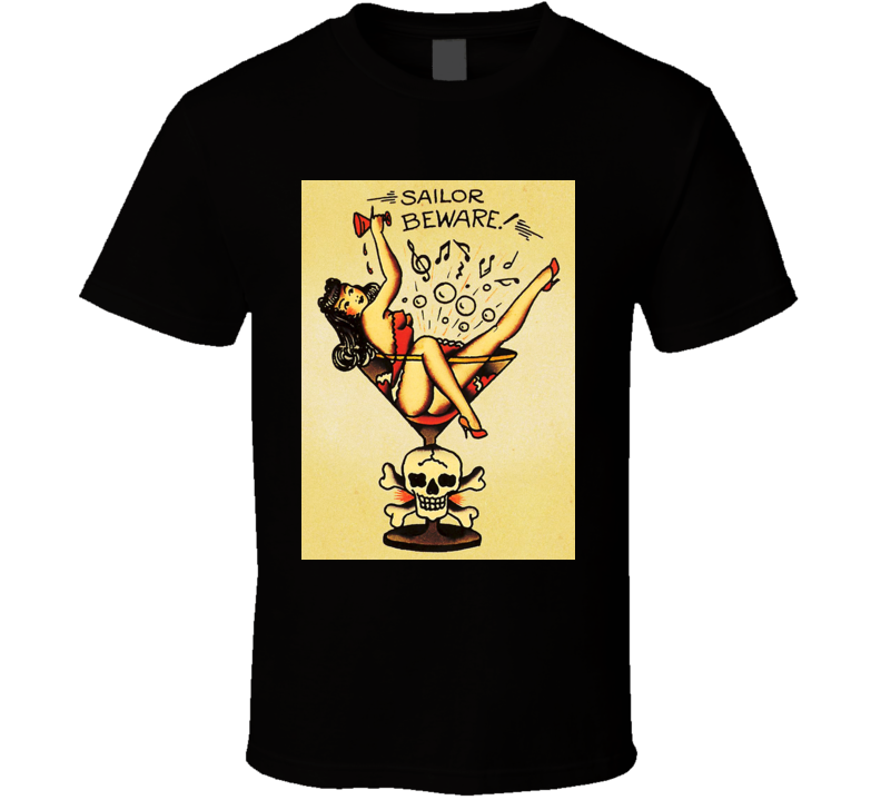 The Original Sailor Jerry Vintage Ad Poster T Shirt