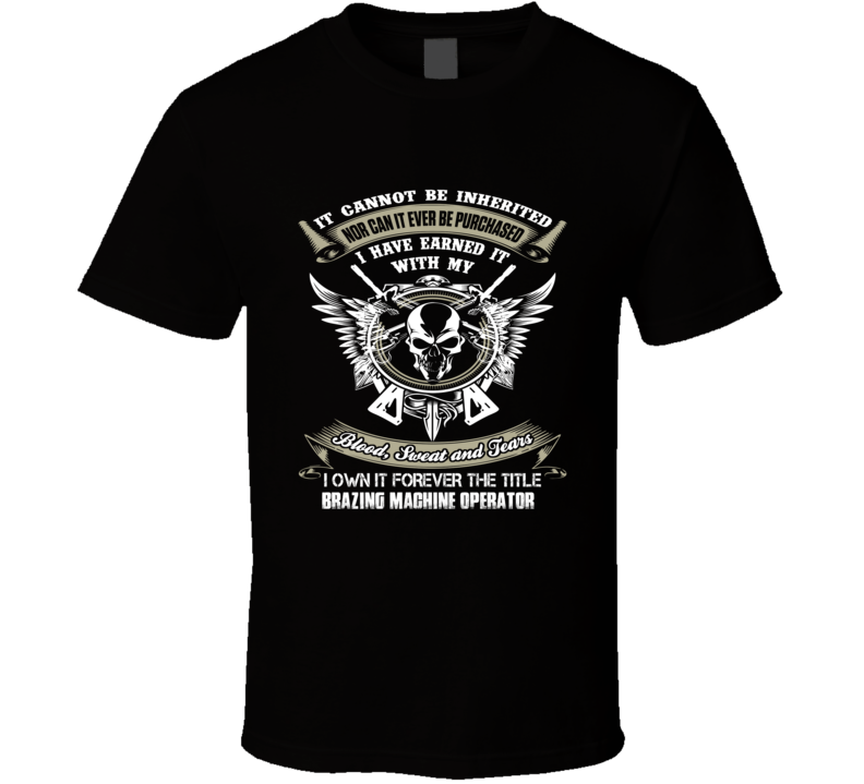 Brazing Machine Operator t shirt ninja job title badass t-shirt