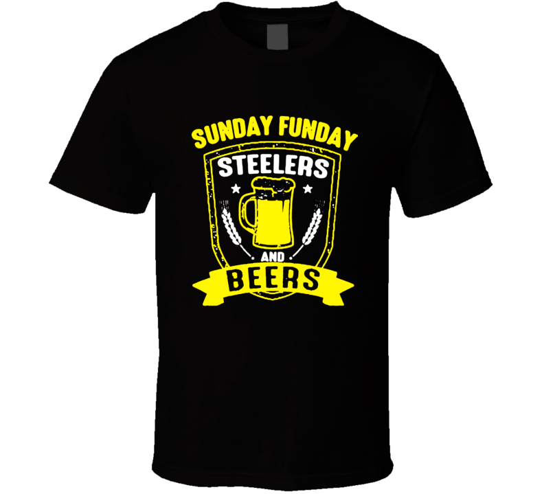 sunday funday steeler beer t shirt