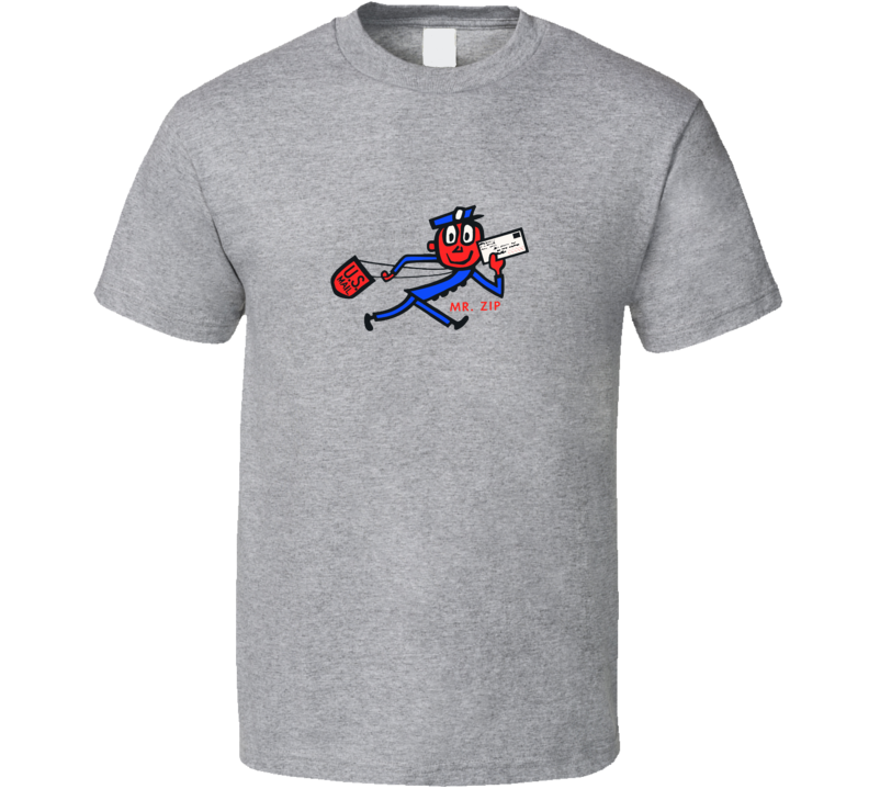 Mr Zip US Postal Service Classic Mascot T shirt Mr Zip US Postal Service Classic Mascot T shirt