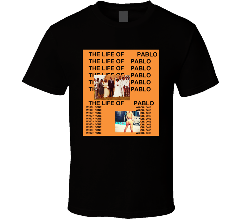 Kanye West The Life Of Pablo Album t shirt