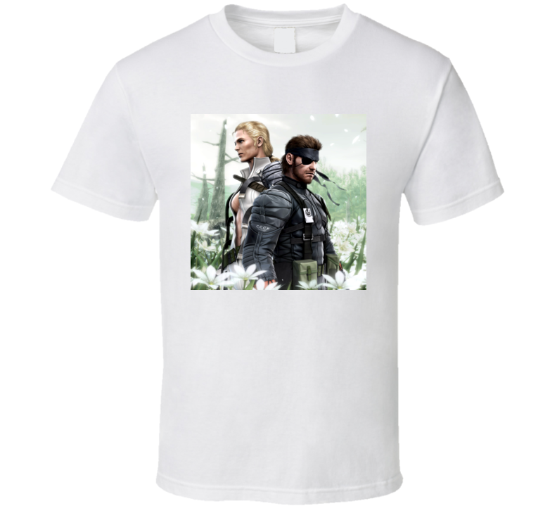 metal gear solid 3 snake eater games t shirt