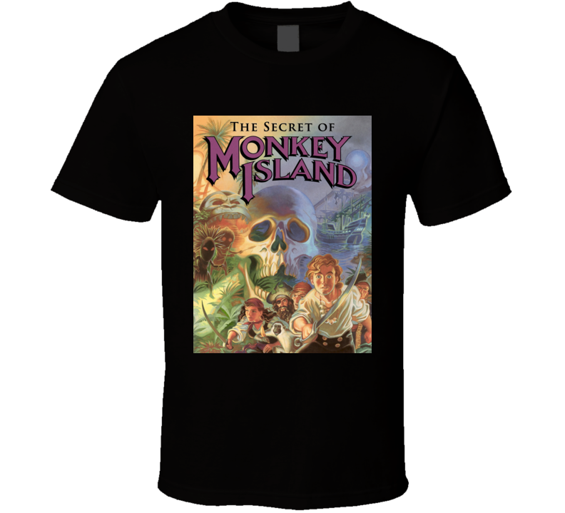 secret of monkey island games t shirt