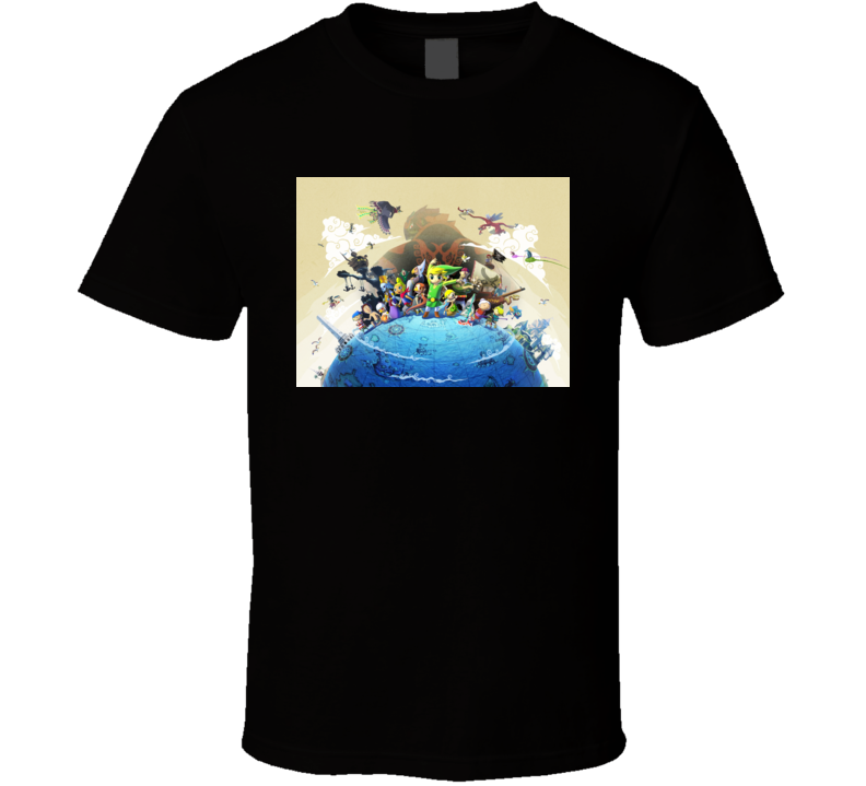 The Legend of Zelda The Wind Waker games t shirt