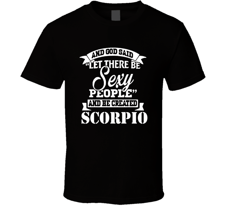 cute sexy scorpio zodiac women ladies t shirt