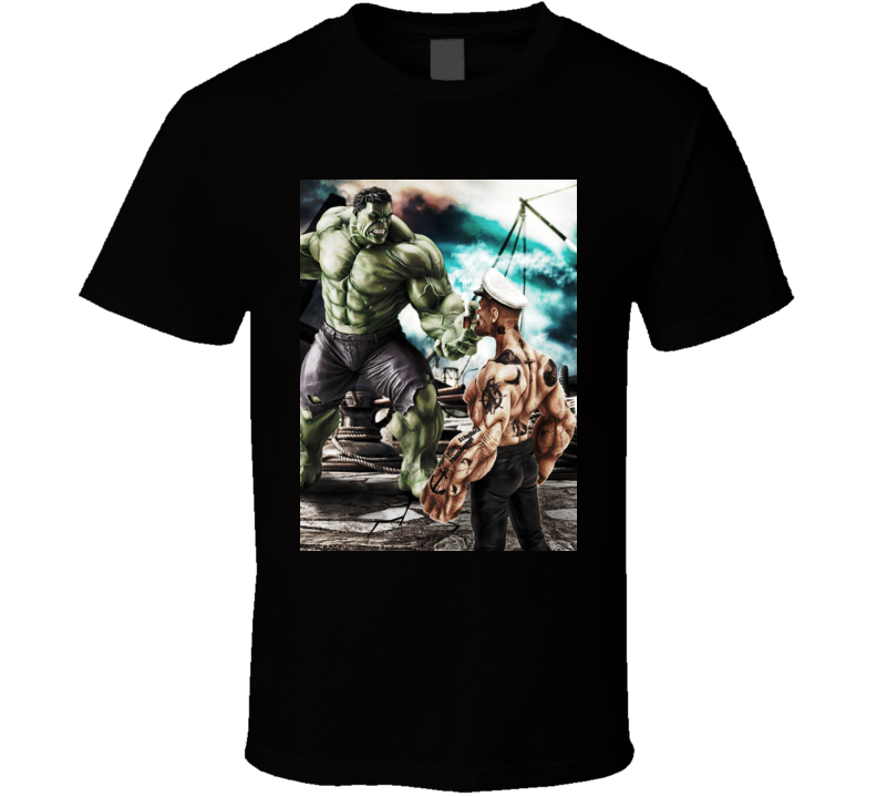 Hulk Vs Popeye T Shirt