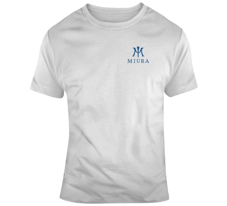 Miura Golf Logo Blue T Shirt Miura Golf Logo Blue T Shirt