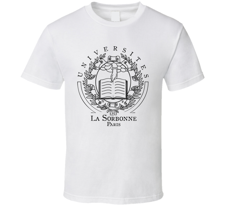 Universite Paris Sorbonne Logo T Shirt Universite Paris Sorbonne Logo T Shirt