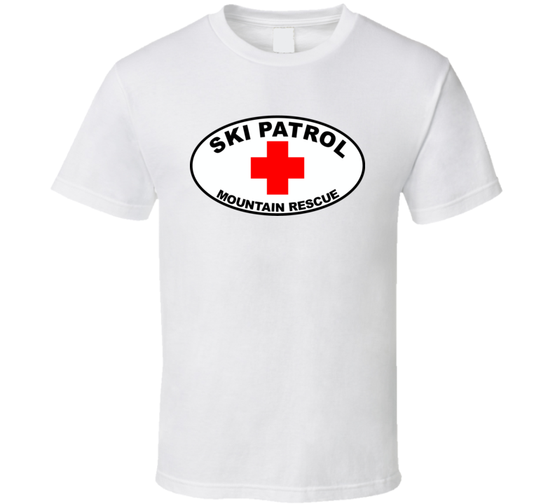 Oval Ski Patrol Mountain Rescue T Shirt