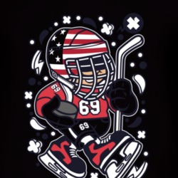 American Hockey Kid T Shirt 39299582