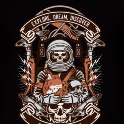 Astronaut Skull T Shirt 39299589