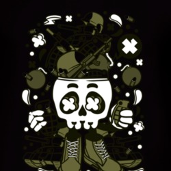 Army Skull Head T Shirt 39299591