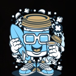 Coffee Cup Surfer T Shirt 39299817