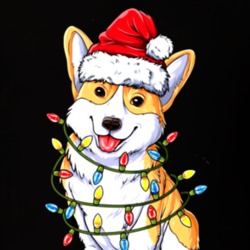 Corgi Light Xmas Tree T Shirt 39299825