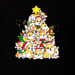 Cute Corgi Tree Stars T Shirt 39299845