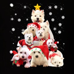 Cute Dogs Xmas New Tree T Shirt 39299846