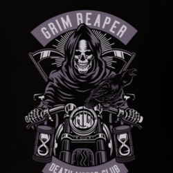 Grim Reaper Motorcycle T Shirt 39300007