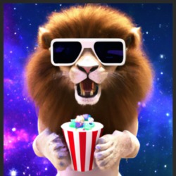 Lion Wears Sunglasses Eat Pop Corn In Outer Space T Shirt 39307965