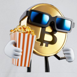 Cute Bitcoin Wearing Sun Glasses Eating Pop Corn T Shirt 39308341