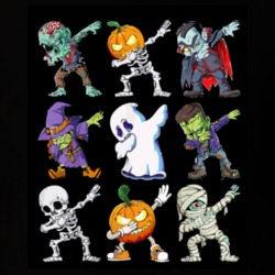Dabbing Halloween Boys Skeleton Zombie Scary Pumpkin Mummy Halloween T Shirt 39327676